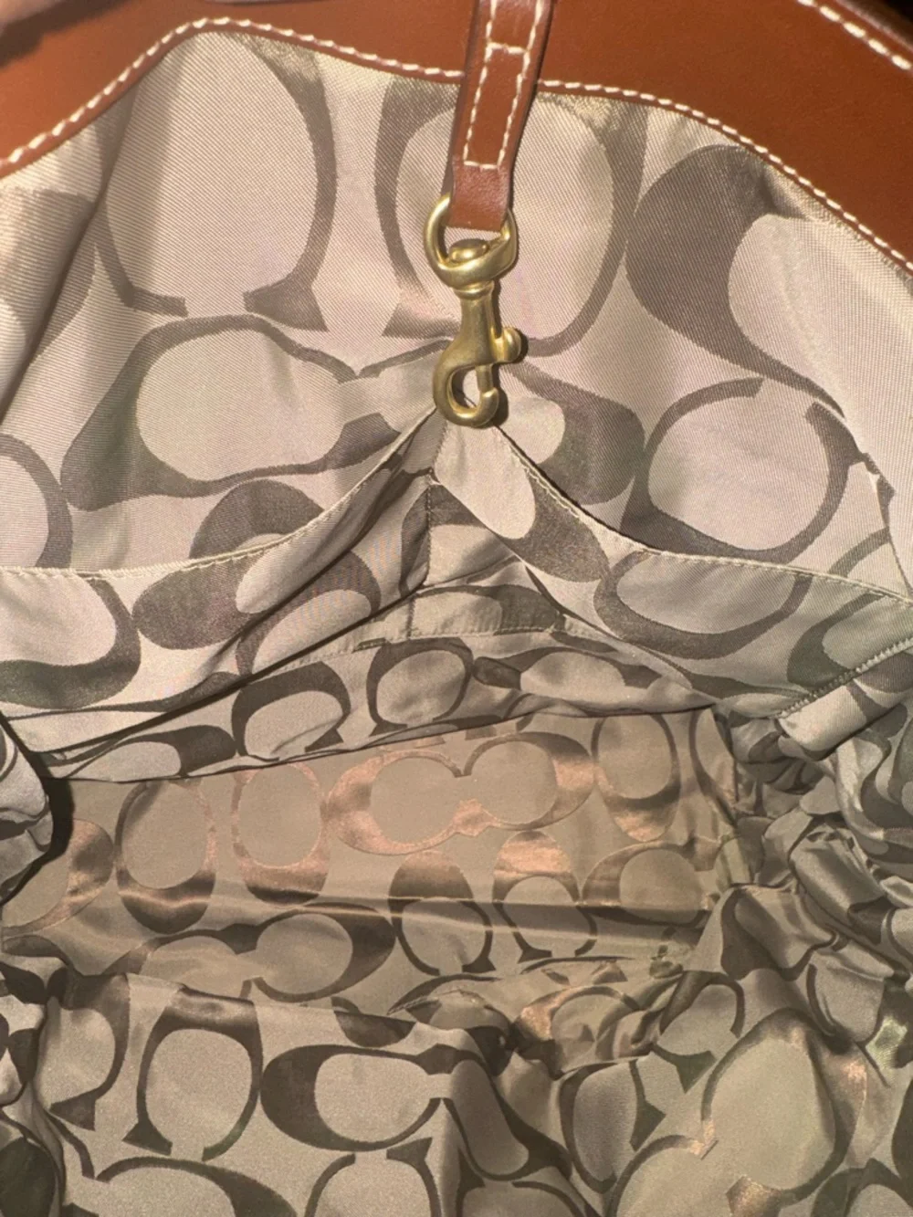 COACH Peyton Tattersall Weekender Tote Bag - Picture 10 of 13
